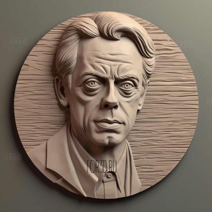 steve buscemi 4 stl model for CNC